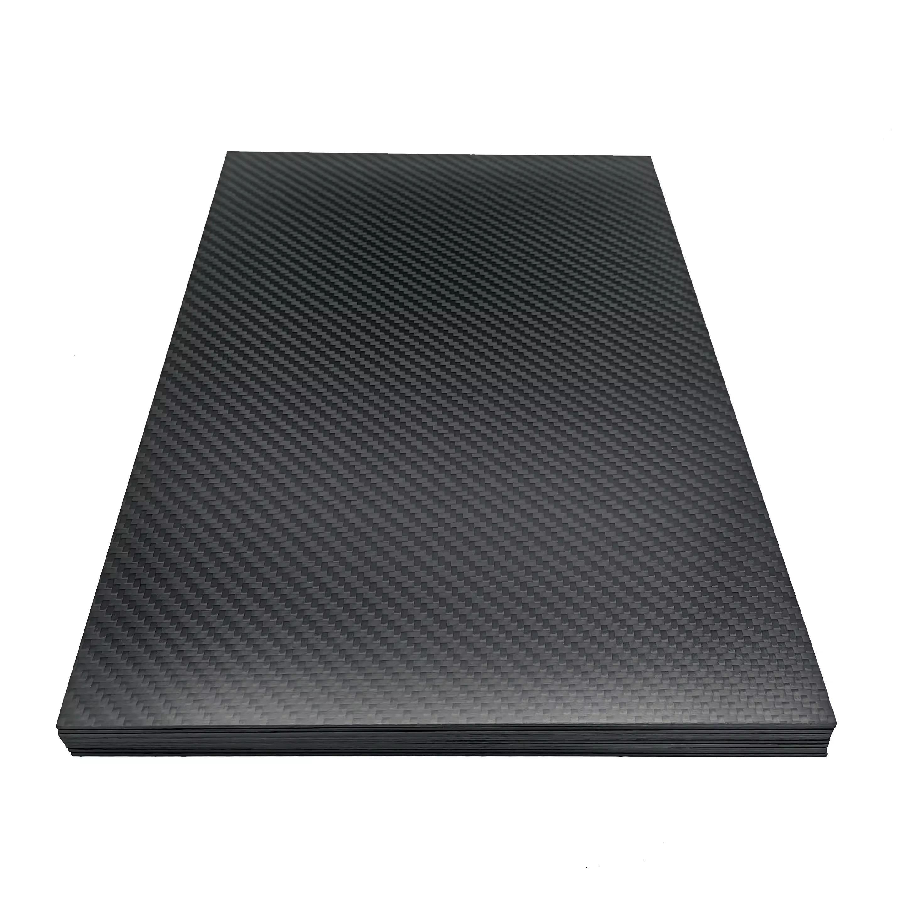 Carbon Prepeg Fabric Boards For Sale 0.4mm 1.5mm 20mm 80mm 100mm Custom Thick Composite Raw Material Full Carbon Fiber P
