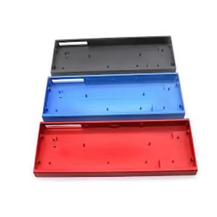 Customized Mechanical Keyboard Housing CNC Machining Metal Case Aluminum Anodized for 60% 75% Mechanical Keyboard Plate